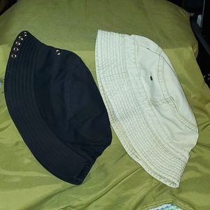 Set of 2 Vintage Bucket Hats